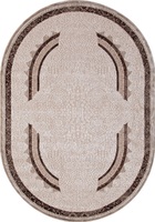 Ковер Armina 04048 dark brown овал