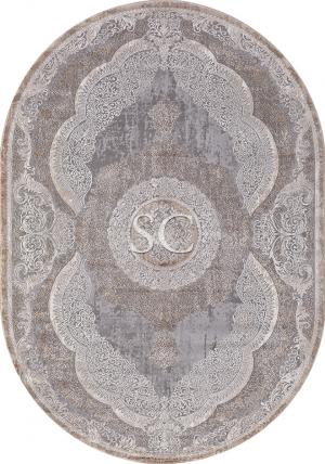 Ковер Armina 03880 grey/brown овал